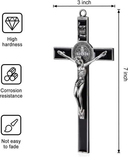 1Pcs Big Enamel Christian Jesus Cross Religious Charm Alloy Crucifix Pendant for DIY Key Chain Necklace Bracelet Jewelry Making Accessaries