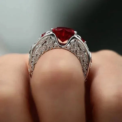 Exquisite Women's Fashion Zircon Silver Ring Anniversary Gift Engagement Bridal Wedding Jewelry Rings for Women Size 5-11