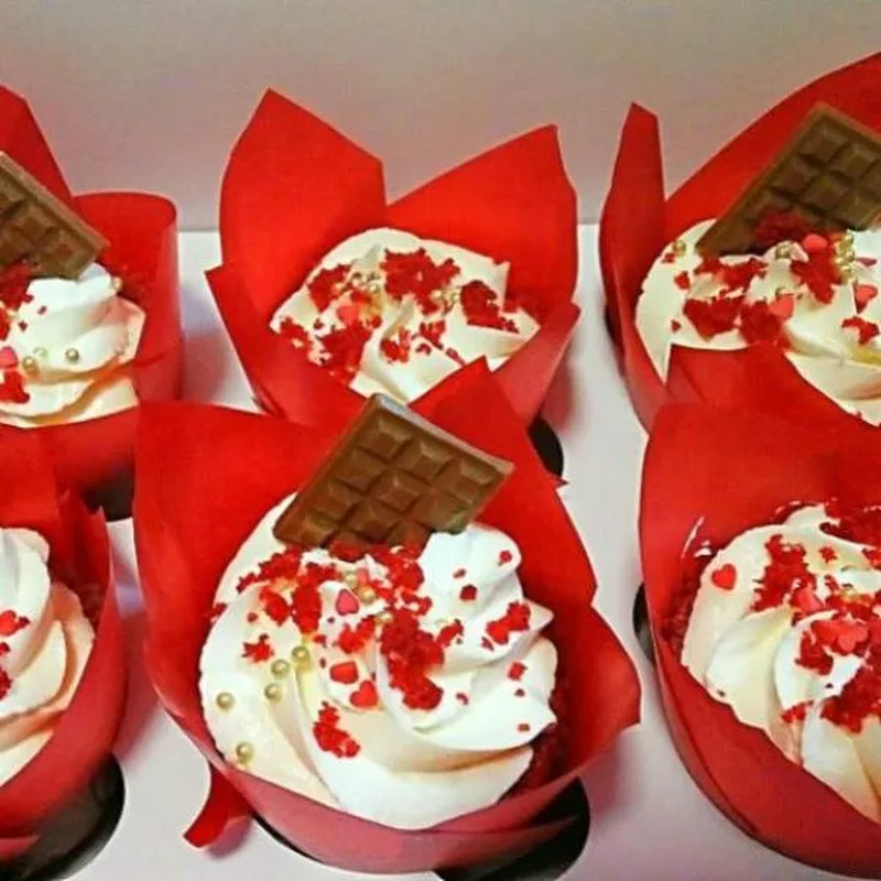 50pcs Cupcake Muffin Liners Baking Cup Holders Wrappers for Wedding Birthday Christmas Baby Shower Parties