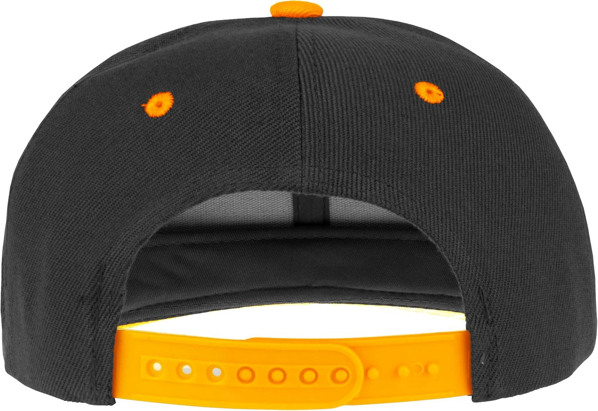 Snapback Hats for Men - Flat Bill Brim Baseball Cap Hat - Plain Blank Adjustable