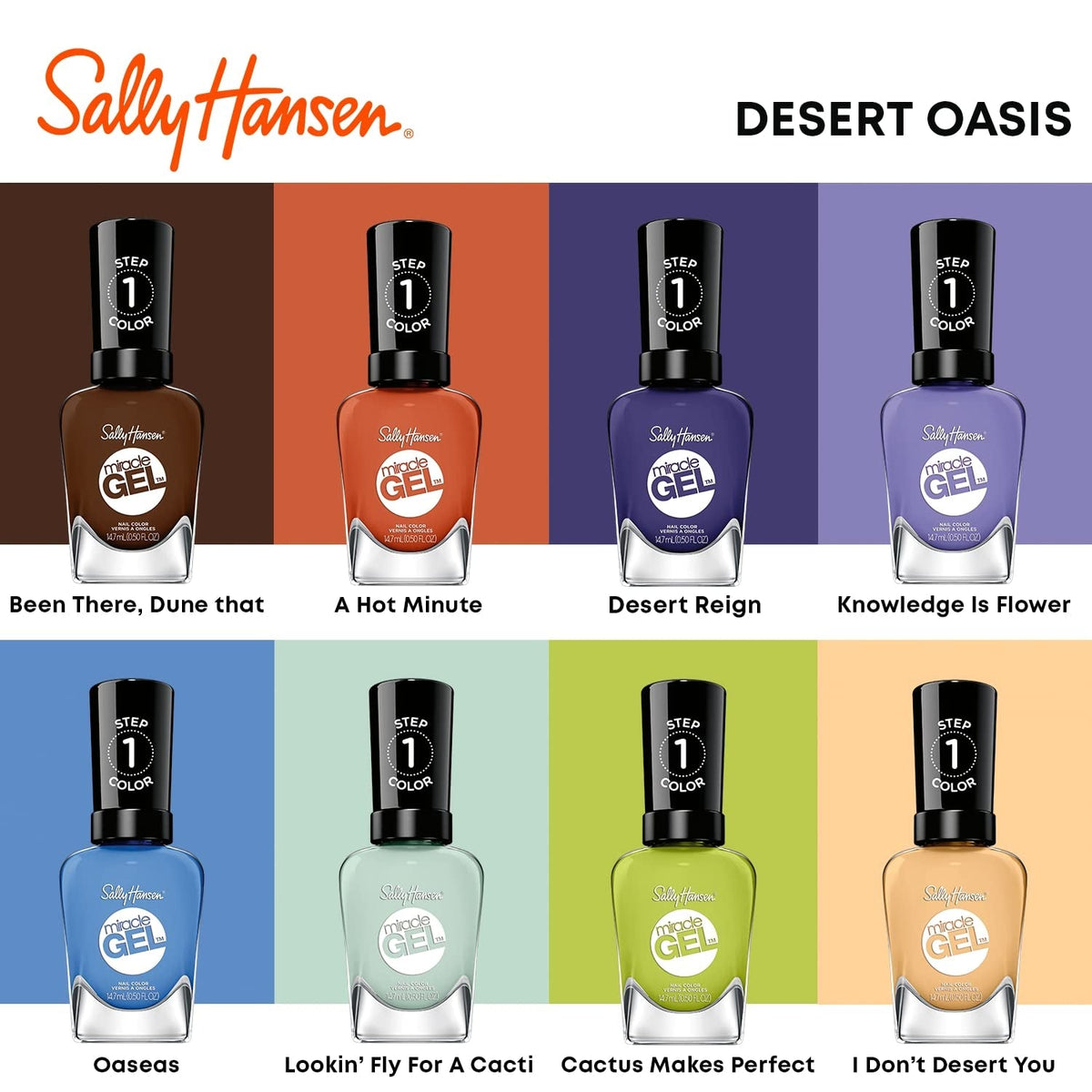 Miracle Gel Nail Polish, Lookin Fly for a Cacti, 0.5 fl oz