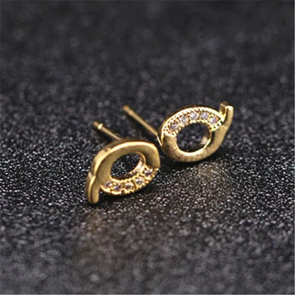 New Diamond Letter  Stud Earrings Women Fashion Earrings 26 Letters A-Z