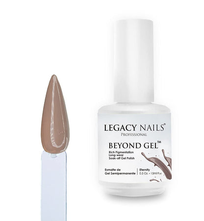 Professional Beyond Gel Soak-Off Nail Gel Polish Full Coverage Highly Pigmented Gel Nail Polish (BEYOND GEL - BEIGE 1/2 OZ)
