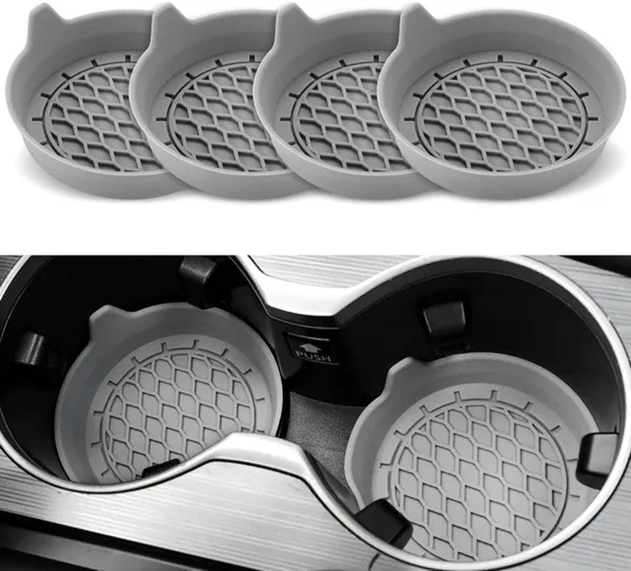 Car Cup Holder Coaster, Silicone Cup Holder Insert, Universal Non-Slip Cup Holders, Car Accessories Interior for Women and Man Interior Sets