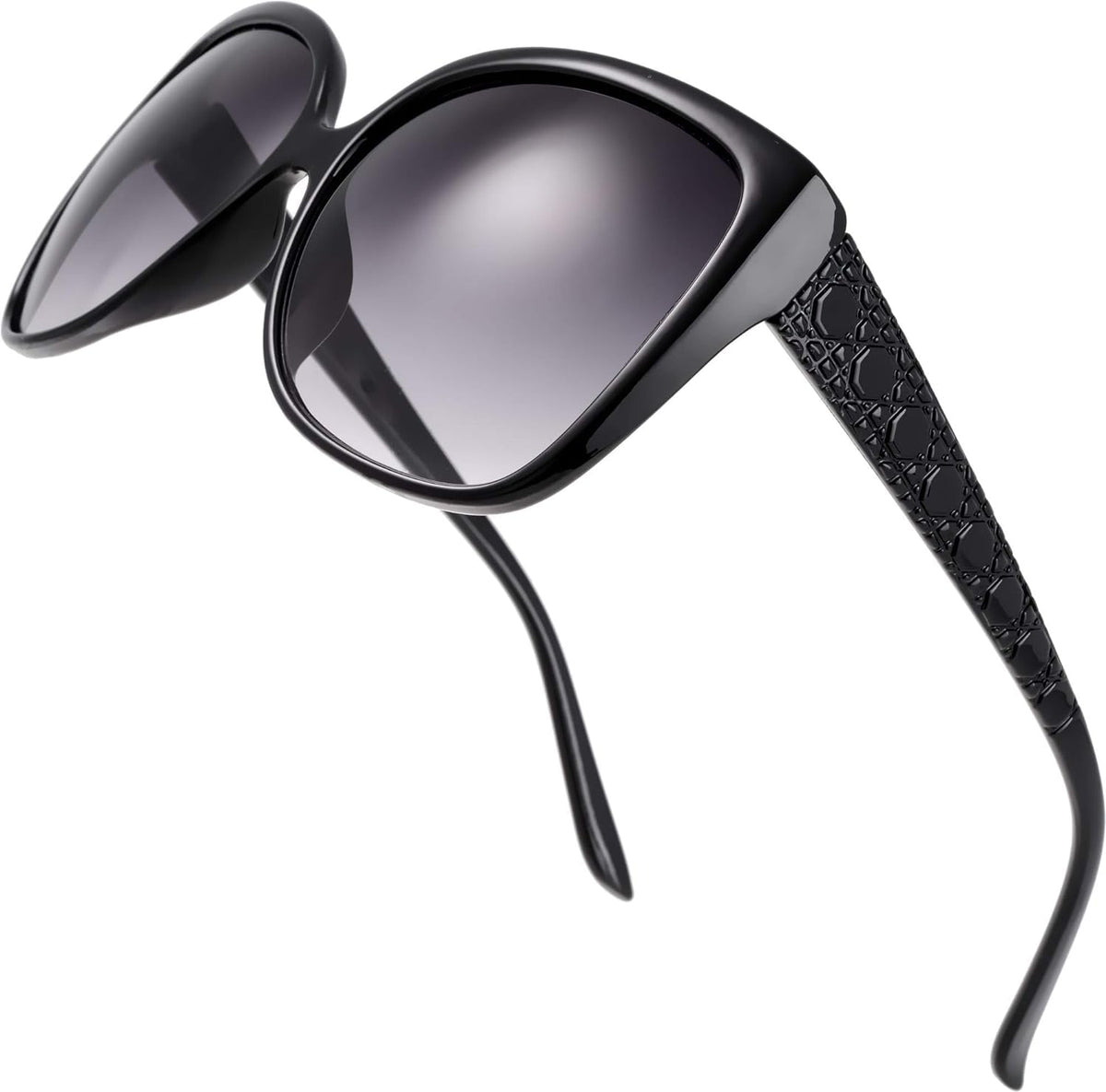 Women's Oversized Square Jackie O Cat Eye Hybrid Butterfly Fashion Sunglasses - Exquisite Packaging