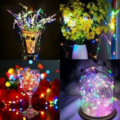 2020 1M - 10M LED Fairy String Lights Fairy Light Battery Operated For Christmas Xmas Party Home Decor LED Strings & Decoration Lights