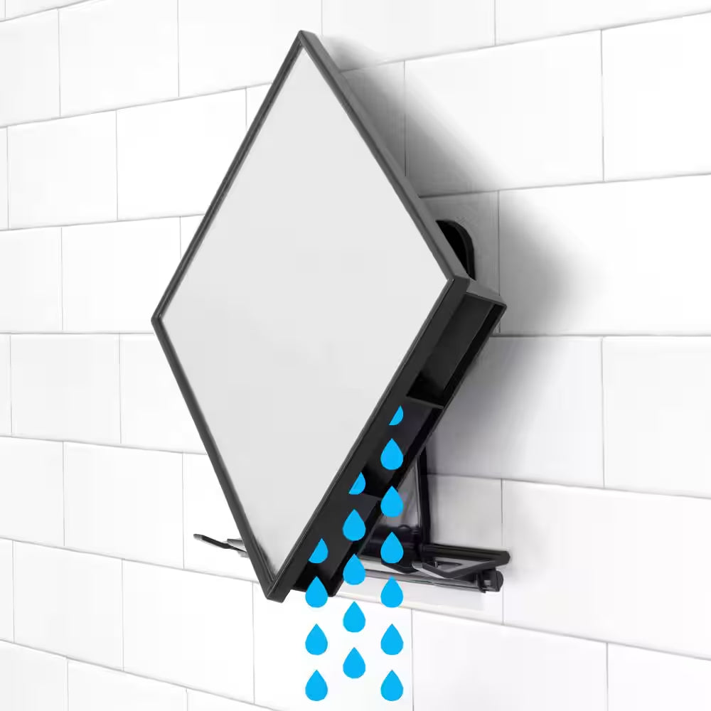 6.5 In. X 8 In. Tabletop Makeup Mirror in Black