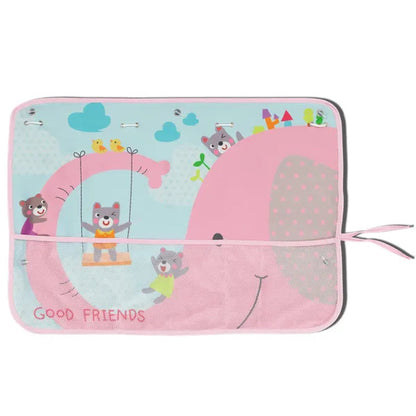 Car Sun Shade Cover Cartoon Side Window Curtain Sunshade Visor Heat Shield UV Protector For Kid Baby Children W/ Storage Net