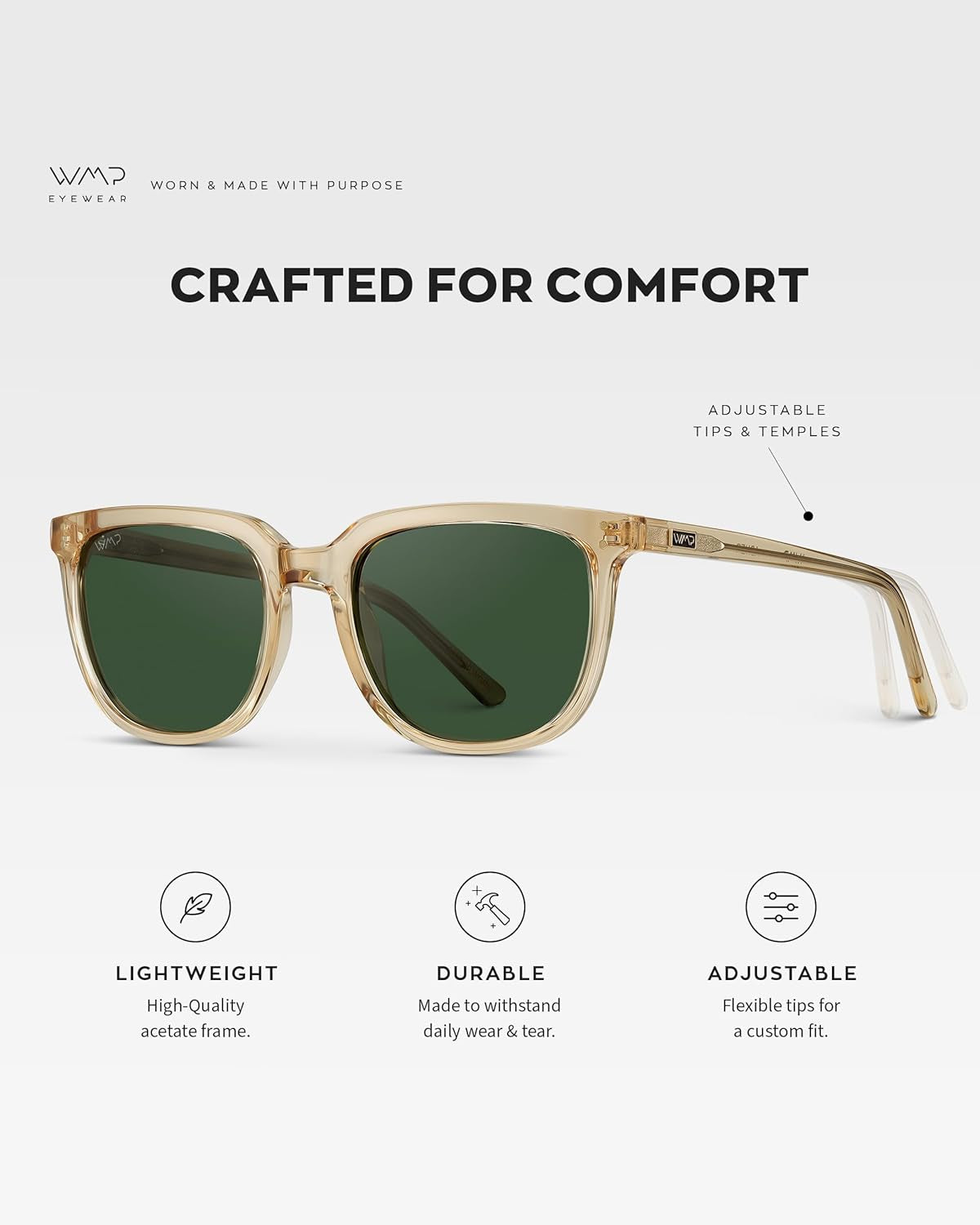 Polarized Classic Retro Flat Square Unisex Sunglasses
