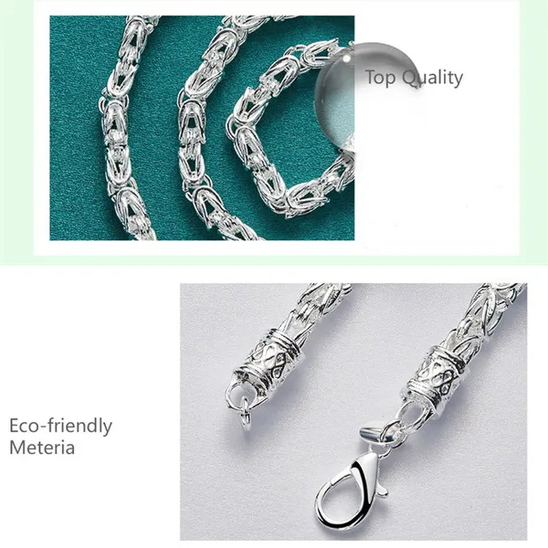 925 Sterling Silver Dragon Head Chain Necklace for Woman Wedding Party Engagement Jewelry Gift