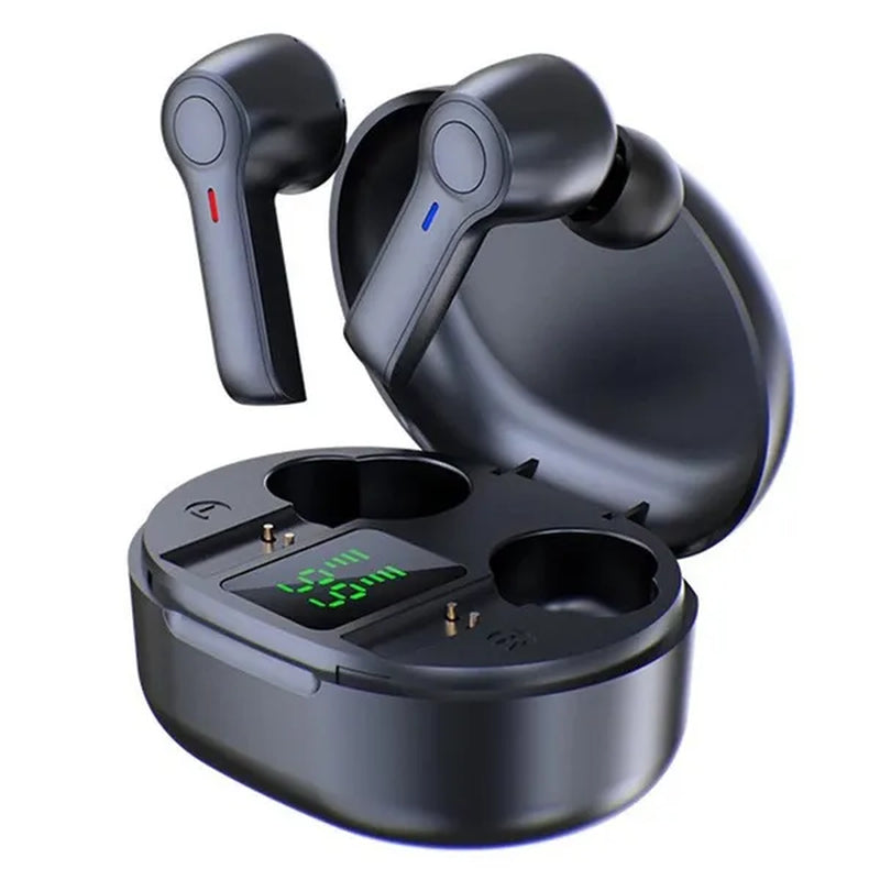 TWS Wireless Bluetooth5.0 Earbuds, HiFi Stereo Sound Bluetooth Earphones, Waterproof Sport Headset, Noise Cancelling Touch Control Headphones with LED Display Charging Case