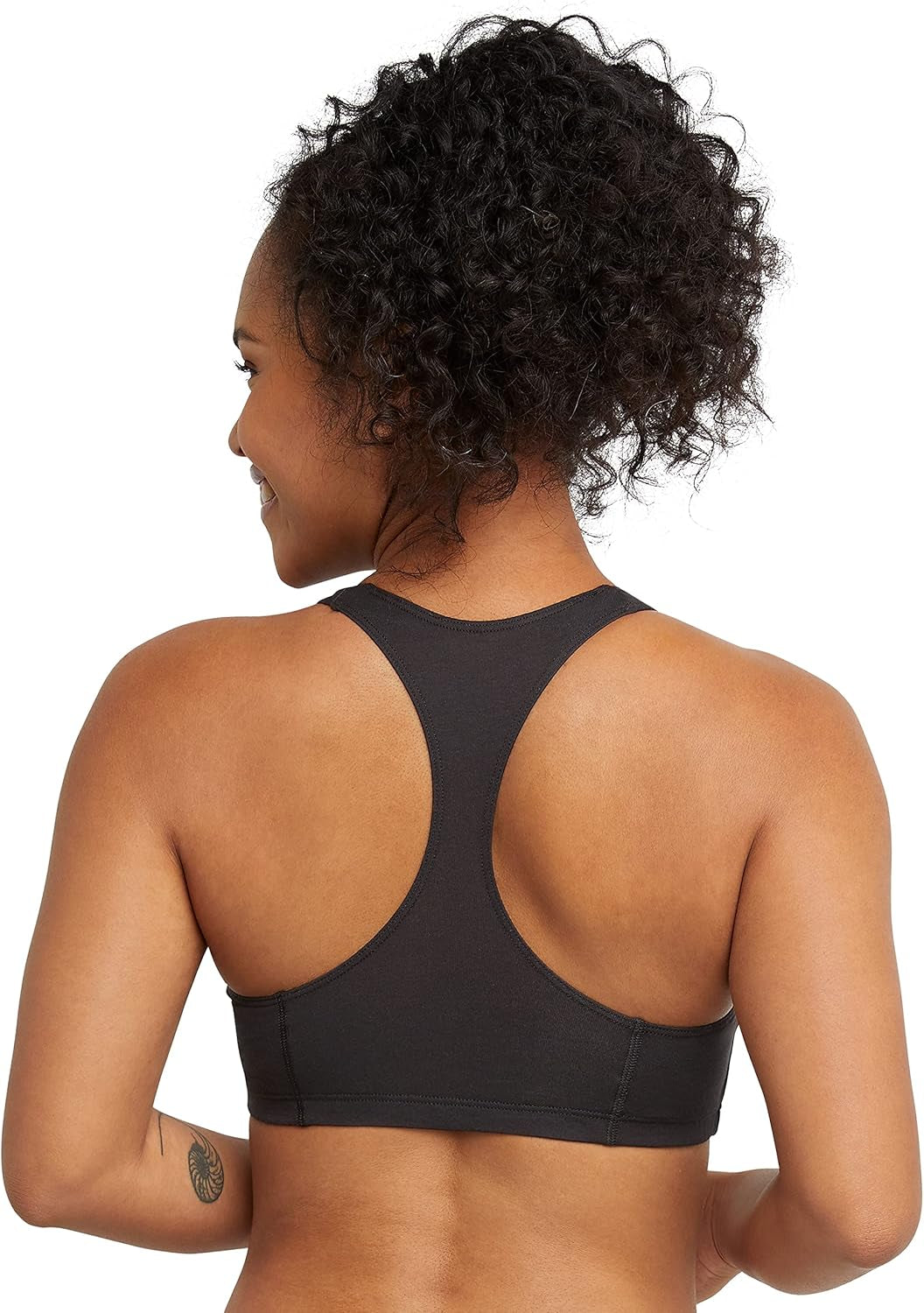 Women'S Racerback Cotton T-Back Bralette (3 Pack)