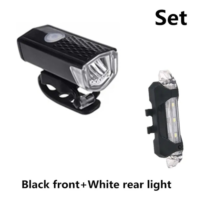Newest Bike Light USB Rechargeable 300 Lumens Bicycle Lamp Front Headlight Flashlight Bicycle Light Bicycle Accessories