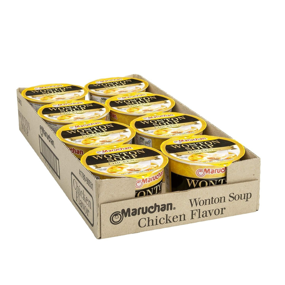 Microwavable Bowl Wonton Chicken Flavor, Pack of 8