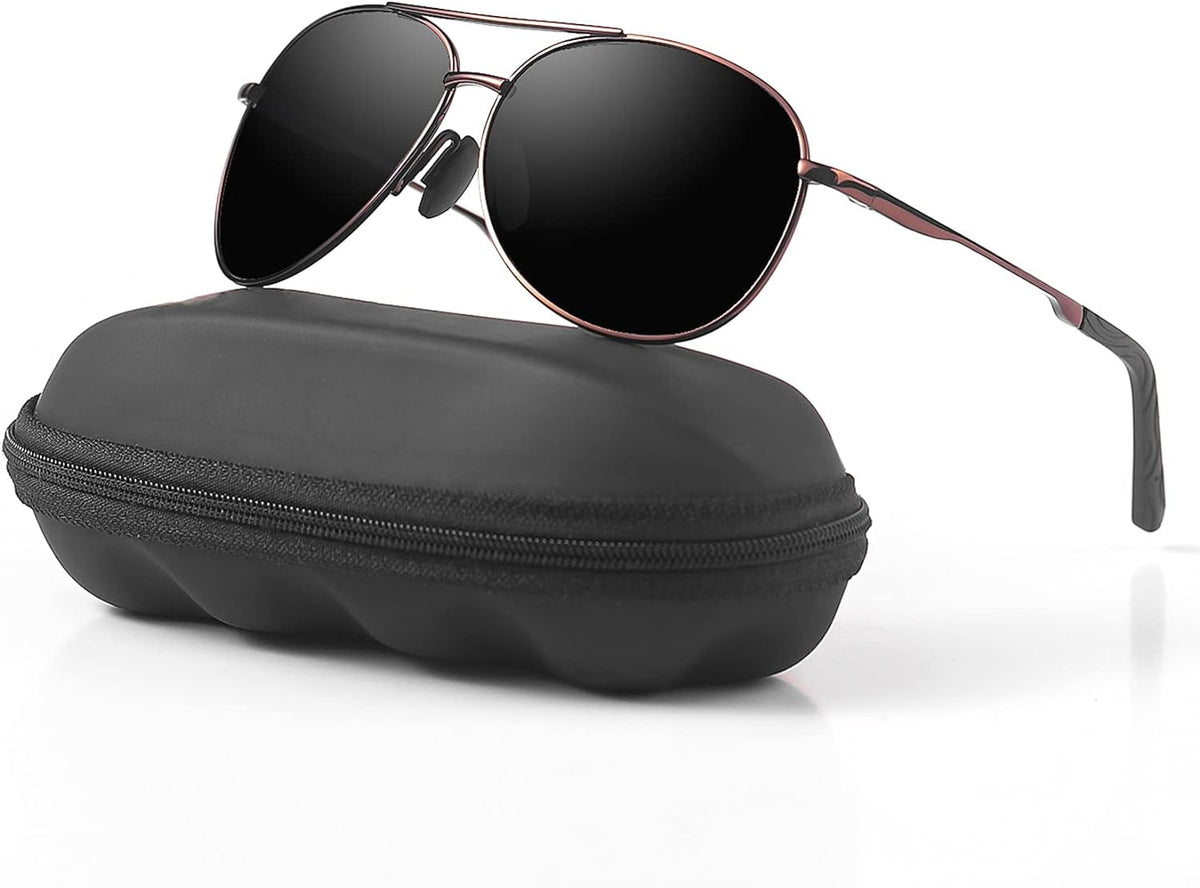 Aviator Sunglasses for Men Polarized Women UV Protection Lightweight Driving Fishing Sports Mens Sunglasses MX208