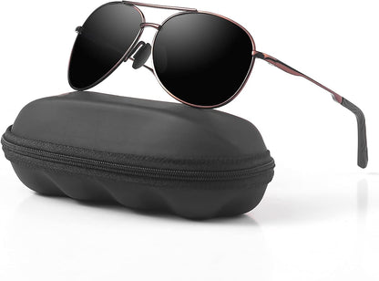 Aviator Sunglasses for Men Polarized Women UV Protection Lightweight Driving Fishing Sports Mens Sunglasses MX208