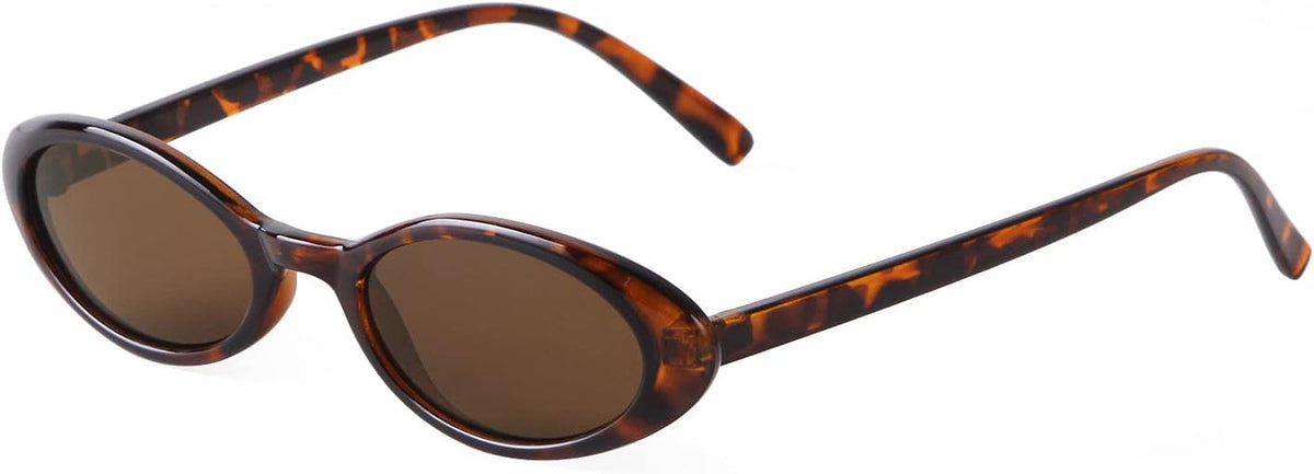 Trendy Oval Sunglasses Women 90’S Vintage Sun Glasses Fashion Tinted Glasses UV400 Protection