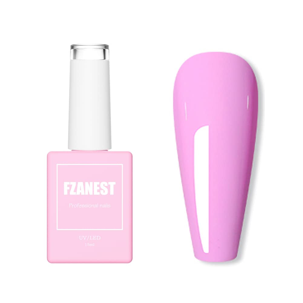 Pastel Gel Nail Polish,15ml Lavender Purple Color Soak Off UV LED Gel Polish Nail Art Manicure Salon Christmas DIY Nail Design Decoration at Home