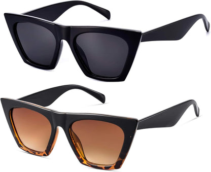 Square Cat Eye Sunglasses for Women Trendy Style Model-SHINE