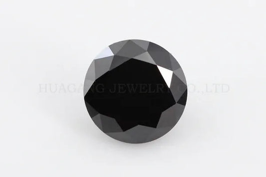0.5ct 5mm  Round Brilliant Cut Black Moissanite Loose Stone VVS1 Excellent Cut Jewelry Making Stone