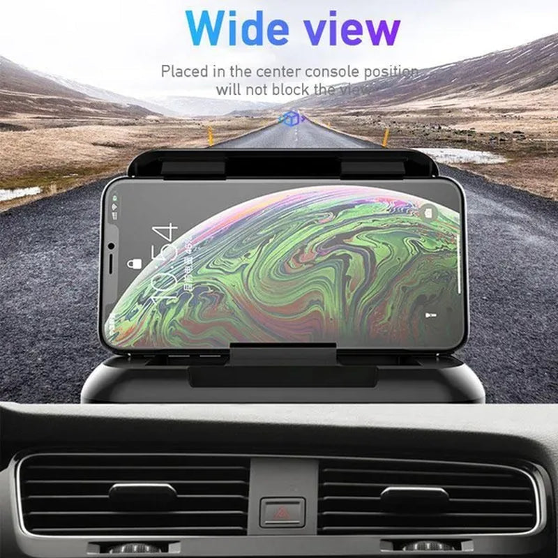 Carbon Fiber Car Phone Holder Dashboard Cell Phone Holder Desktop Mount Support Bracket Universal 3 to 7 Inch Mobile Phone Stand For IPhone XR XS MAX GPS