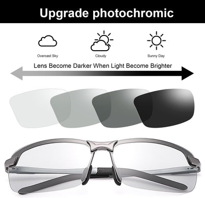 Polarized Photochromic Driving Z87 Sunglasses for Men Women Day and Night Safety Glasses