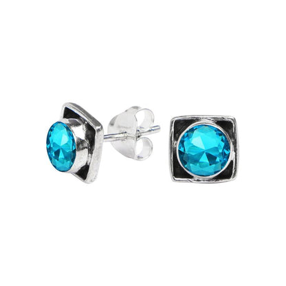 Labradorite Stone Stud Earring, 925 Sterling Silver Stud Earrings for Women Girls, Natural Gemstone Stud Earring, Round Stone Stud Earrings, Gift Jewelry for her