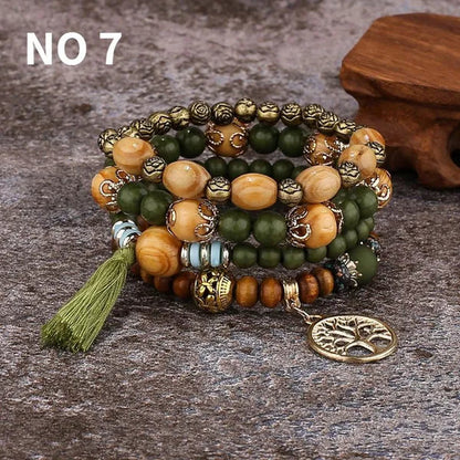 Multi-layer Beaded Bracelets for Women