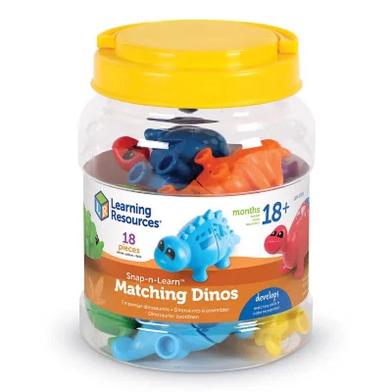 Learning Resources Snap-N-Learn Matching Dinos, Mixed Media