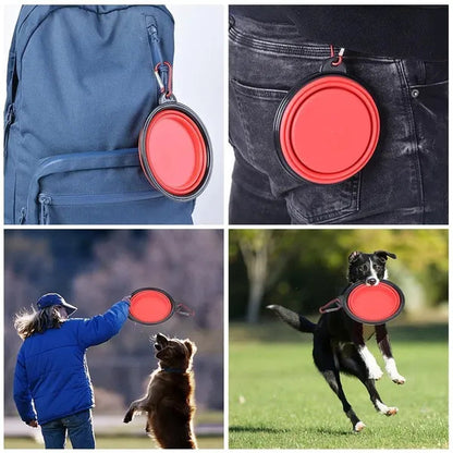 350/1000Ml Pet Dog Bowl Collapsible Dog Water Bottle Portable Dog Food Container Puppy Feeder Outdoor Travel Camping Dog Accessories