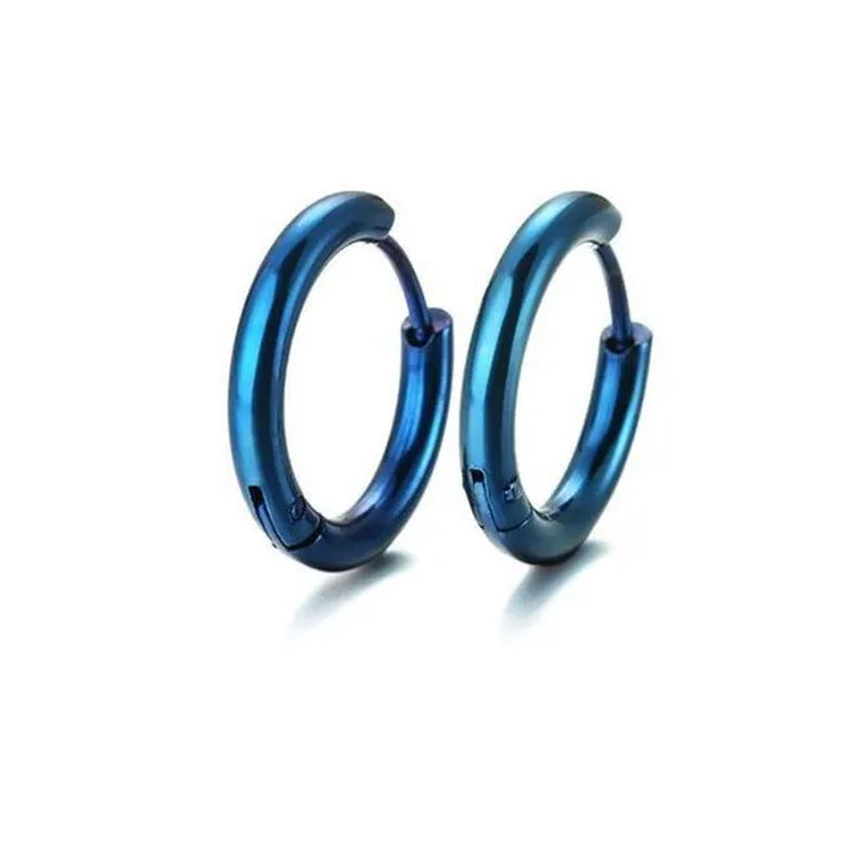 8Mm to 25Mm Unisex Stainless Steel Hoop Earring，Stainless Steel Ear Hoops Punk Style Ear Cartilage Hoop Earrings for Men and Women