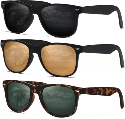 Sunglasses Men Polarized Sunglasses for Womens Trendy Retro Mirror Lens for Driving Fishing UV400 Protection
