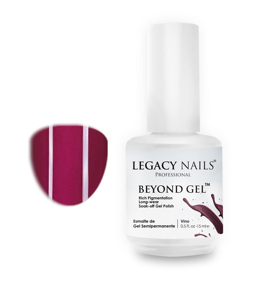 Professional Beyond Gel Soak-Off Nail Gel Polish Full Coverage Highly Pigmented Gel Nail Polish (BEYOND GEL - BEIGE 1/2 OZ)