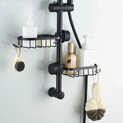 Adjustable Bathroom Faucet Storage Rack Drainage Shelf Kitchen Sponge Dish Cloth Finishing Rack Shower Shelves Bathroom Accessories