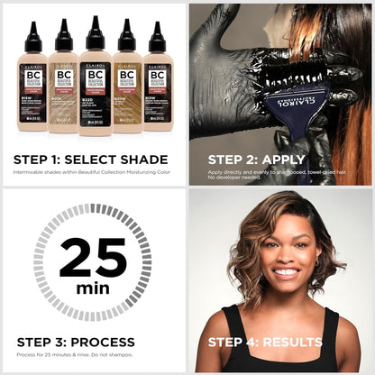 Beautiful Collection Semi-Permanent Hair Color with Zero Damage for All Hair Textures | Packaging May Vary