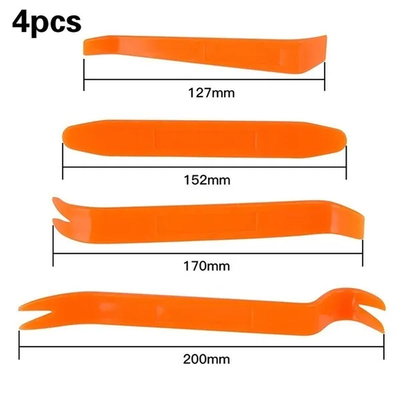 4Pcs/12Pcs Kit Car Radio Audio Stereo Door Trim Dash Panel Install Car Audio Removal Pry Trim Tool Plastic Kit Panel Dash Radio Moulding Automotive