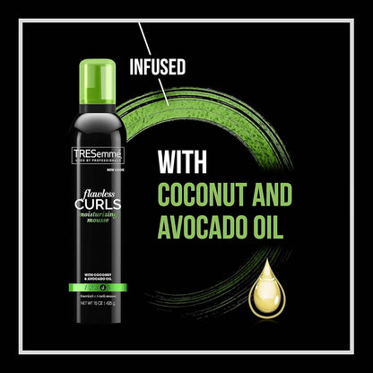 Flawless Curls Nourishing Mousse with Coconut and Avocado Oil 15 Oz