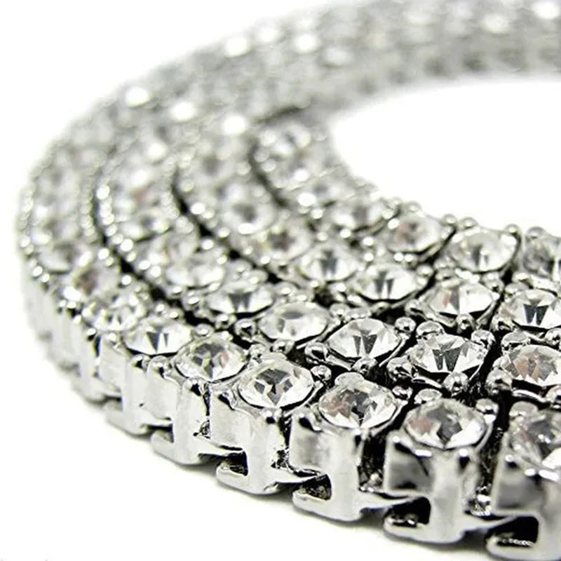 Men's Necklaces Alloy Crystal Rhinestone Diamond Chains Necklaces Hip Hop Rock Gift