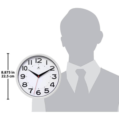 White Metro Wall Clock