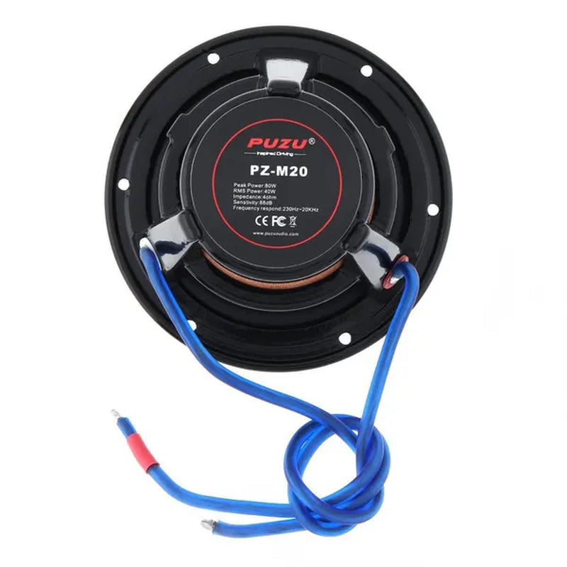 2Pcs Universal 80W 4Ohm 2.5Inch Kevlar Cone Midrange Car Speakers