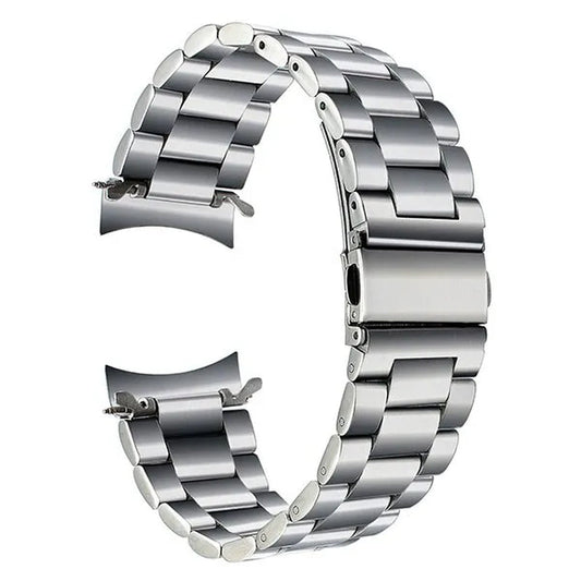 Premium Stainless Steel Watchband for Samsung Galaxy Watch 46mm SM-R800 Sports Band Curved End Strap Wrist Bracelet Silver Black