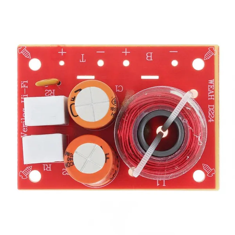 80W Speaker 2 Way Audio Frequency Divider Loudspeaker 2 Unit Crossover Filters for Car Speakers