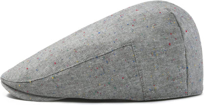 Men'S Cotton Ivy Gatsby Newsboy Hat Summer Driving Scally Cap Thin