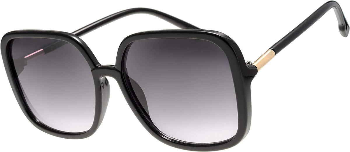Women's Oversized Square Jackie O Cat Eye Hybrid Butterfly Fashion Sunglasses - Exquisite Packaging
