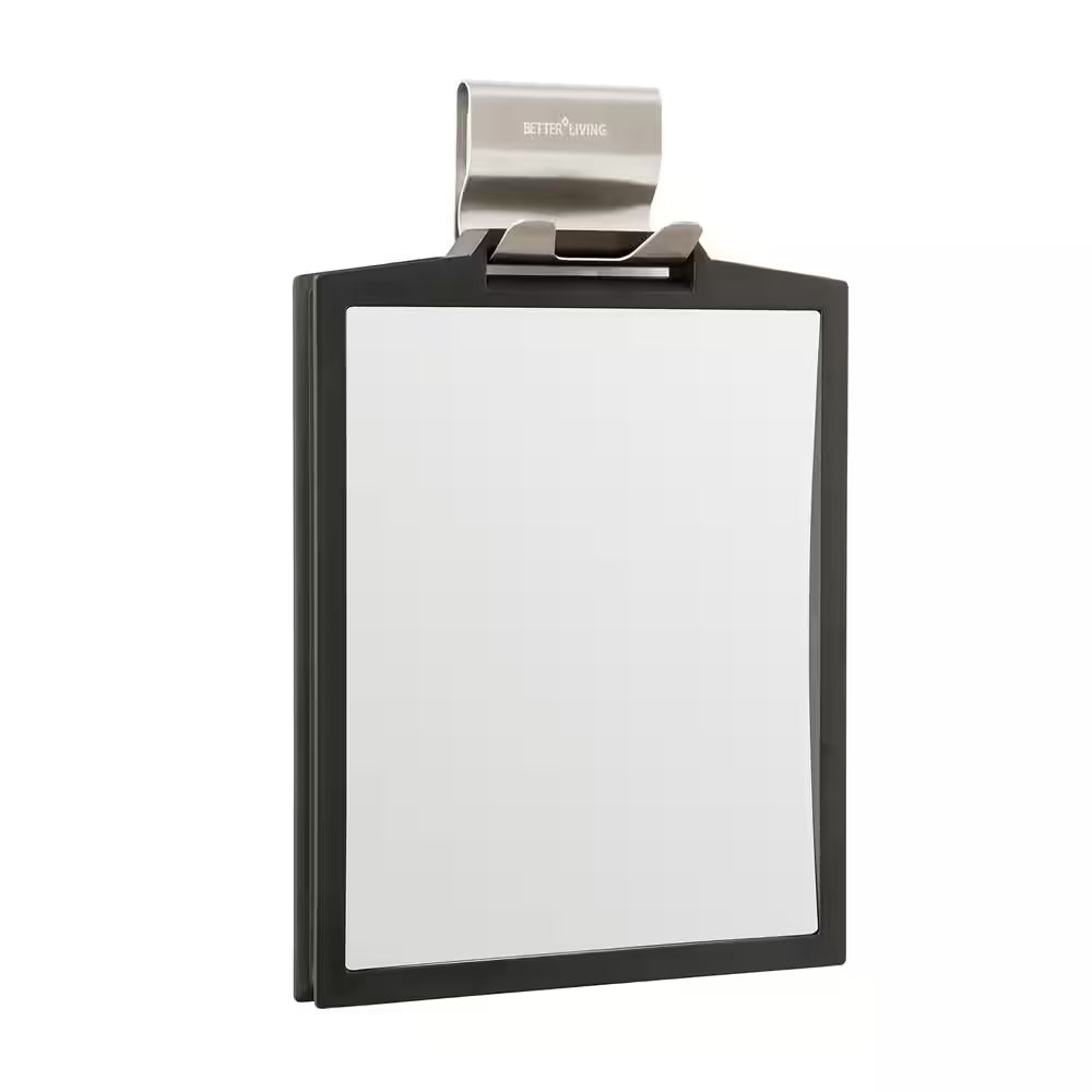 7.125 In. X 10.5 In. Magnifying Handheld Makeup Mirror in Black