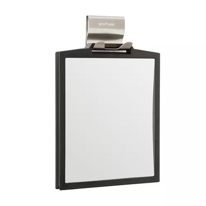 7.125 In. X 10.5 In. Magnifying Handheld Makeup Mirror in Black