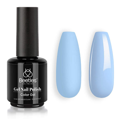 beetles Gel Nail Polish, 1Pcs 0.5Oz 15ml Sheer Pink Gel Polish,Light Nude Nail Gel Neutral Soak off Uv Led Lamp Needed Manicure for Home Salon Nail Art DIY, Spring Gel for Girls, 2024 New Trend