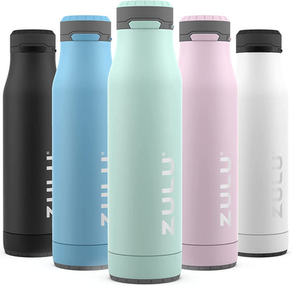 Ace Vacuum Insulated Stainless Steel Water Bottle with Chug Spout, Leak-Proof Locking Lid and Removable Base for School, Backpack, Sports, Gym, Travel