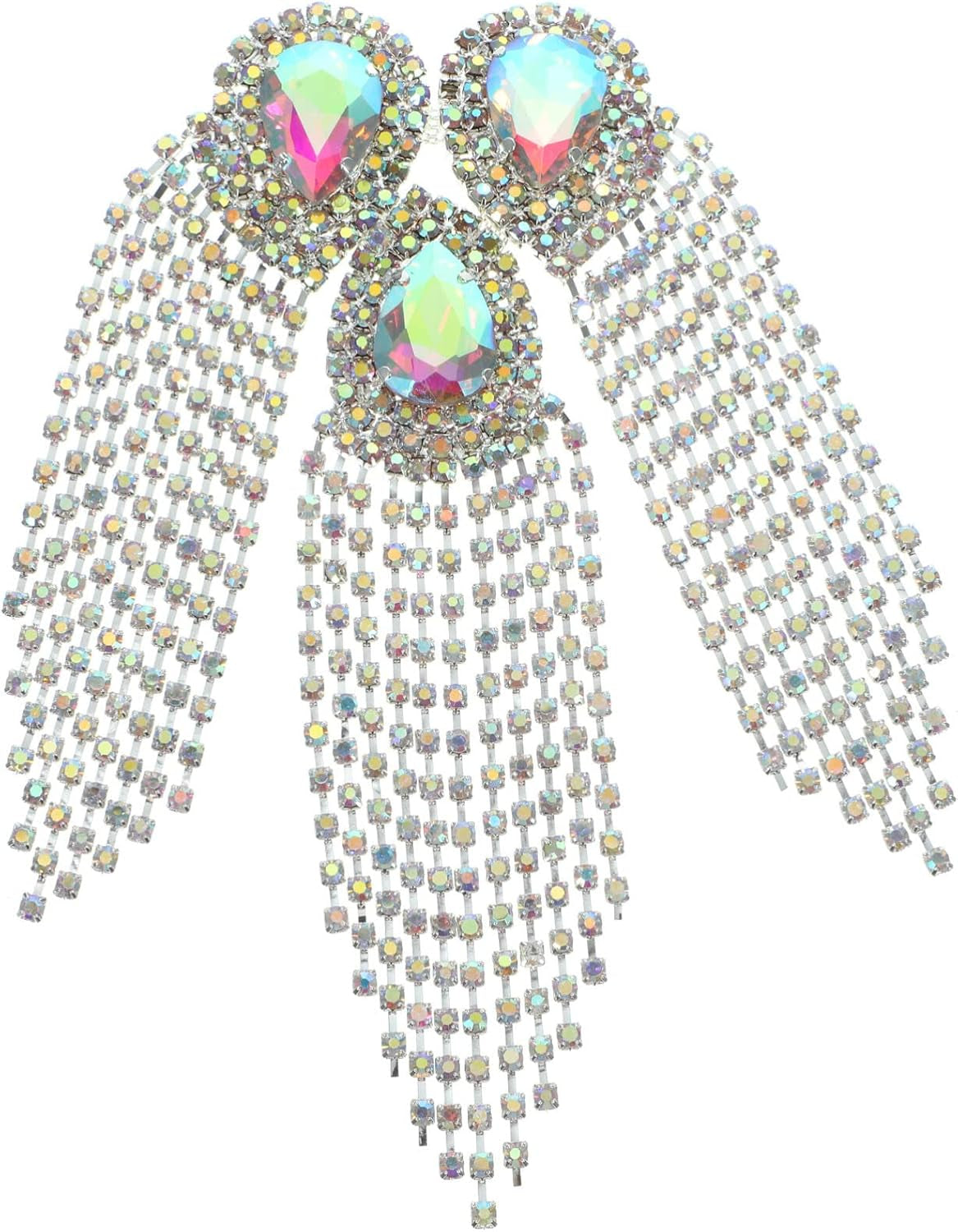 Water Drop Tassel Diamond Flower Rhinestone Brooch Suit Accessories Rhinestone Accessories Shoes Applique Decorative Patch Coat Patches Decor Diamond Buckle Alloy Rhinestones