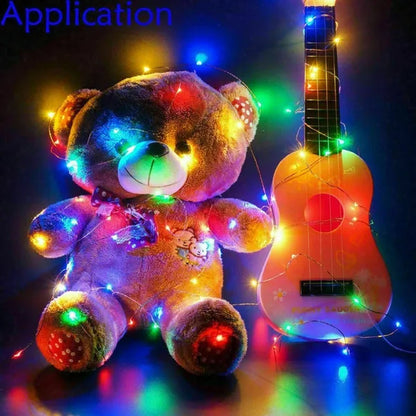 2020 1M - 10M LED Fairy String Lights Fairy Light Battery Operated For Christmas Xmas Party Home Decor LED Strings & Decoration Lights